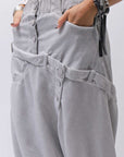 【studio b3】 UNSEX COTTON&SWEAT BOX SARROUEL PANTS RBB1974_PEARL OLD DYE