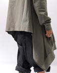 【bajra】 UNISEX 2WAY SWEAT ZIP-UP CARDIGAN 160QK03_MILITARY