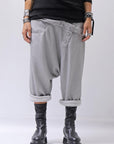 【studio b3】 UNSEX COTTON&SWEAT BOX SARROUEL PANTS RBB1974_PEARL OLD DYE