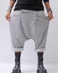 【studio b3】 UNSEX COTTON&SWEAT BOX SARROUEL PANTS RBB1974_PEARL OLD DYE