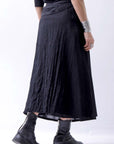 【NOSTRASANTISSIMA】 COVERED WRAP SKIRT SET G01_BLACK