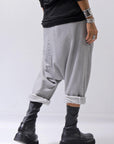 【studio b3】 UNSEX COTTON&SWEAT BOX SARROUEL PANTS RBB1974_PEARL OLD DYE