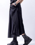 【NOSTRASANTISSIMA】 COVERED WRAP SKIRT SET G01_BLACK