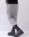 【studio b3】 UNSEX COTTON&SWEAT BOX SARROUEL PANTS RBB1974_PEARL OLD DYE