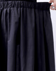 【NOSTRASANTISSIMA】 COVERED WRAP SKIRT SET G01_BLACK