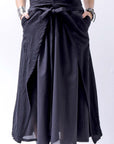 【NOSTRASANTISSIMA】 COVERED WRAP SKIRT SET G01_BLACK