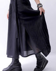 【NOSTRASANTISSIMA】 COVERED WRAP SKIRT SET G01_BLACK