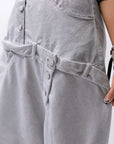 【studio b3】 UNSEX COTTON&SWEAT BOX SARROUEL PANTS RBB1974_PEARL OLD DYE