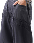 【studio b3】 UNSEX COTTON&SWEAT BOX SARROUEL PANTS RBB1974_BLACK