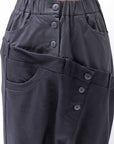 【studio b3】 UNSEX COTTON&SWEAT BOX SARROUEL PANTS RBB1974_BLACK