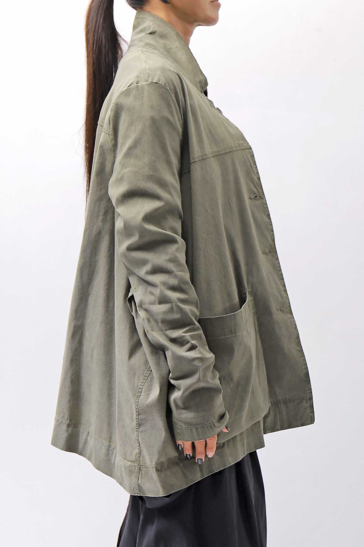 【Primordial is Primitive】 UNISEX STRETCH SHIRT BLOUSON 2026AL_MILITARY