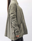 【Primordial is Primitive】 UNISEX STRETCH SHIRT BLOUSON 2026AL_MILITARY