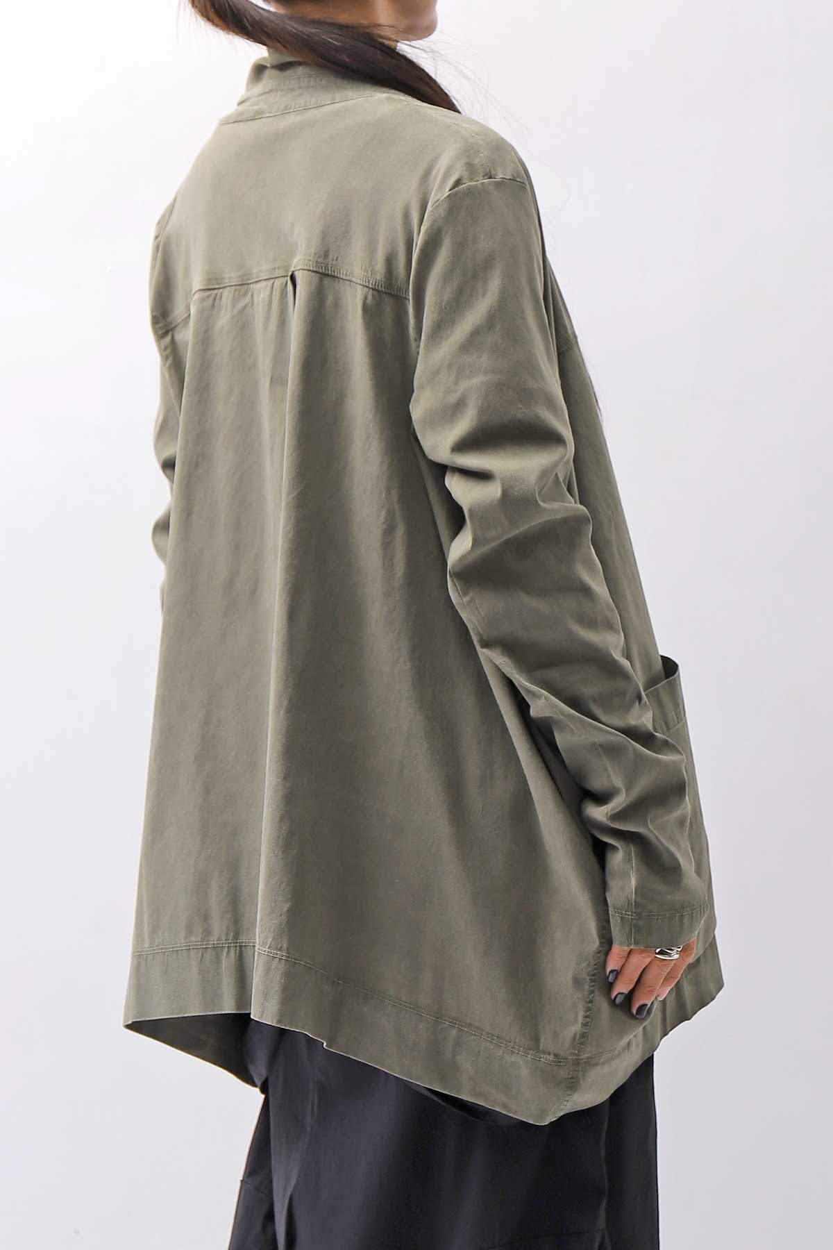 【Primordial is Primitive】 UNISEX STRETCH SHIRT BLOUSON 2026AL_MILITARY