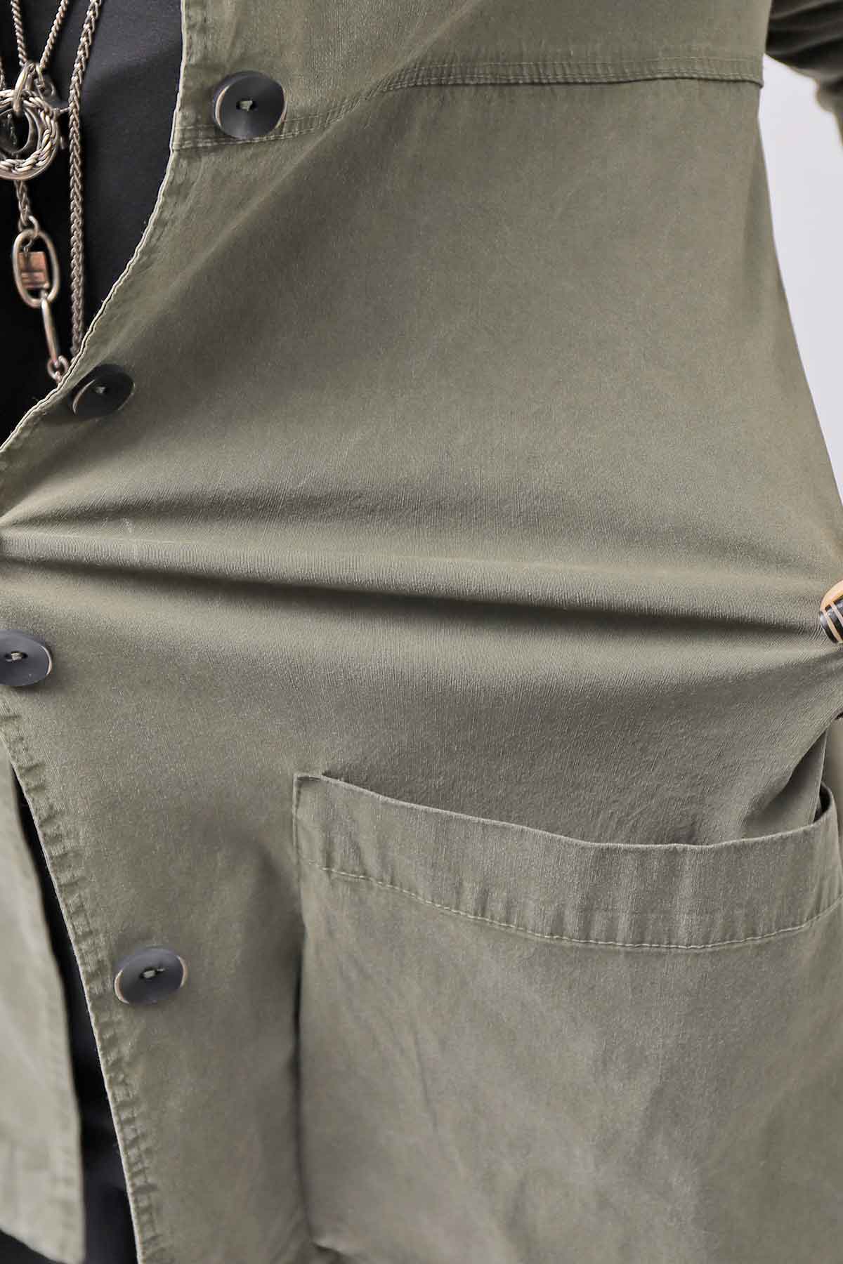 【Primordial is Primitive】 UNISEX STRETCH SHIRT BLOUSON 2026AL_MILITARY