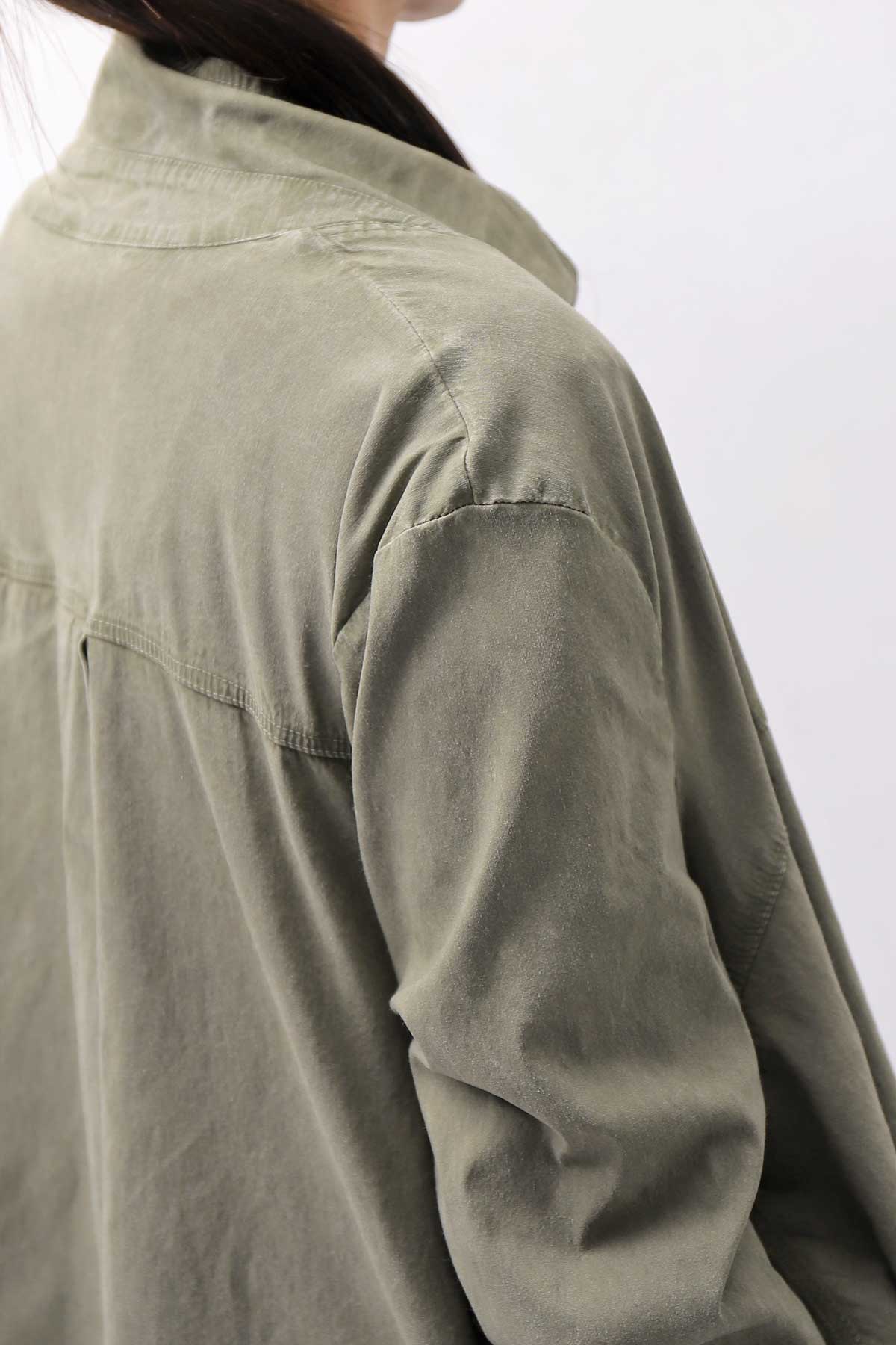 【Primordial is Primitive】 UNISEX STRETCH SHIRT BLOUSON 2026AL_MILITARY