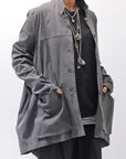 【Primordial is Primitive】 UNISEX STRETCH SHIRT BLOUSON 2026AL_GREY WASH