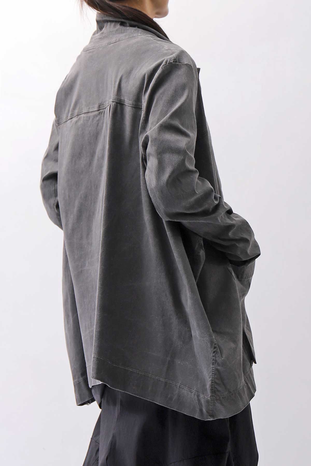 【Primordial is Primitive】 UNISEX STRETCH SHIRT BLOUSON 2026AL_GREY WASH