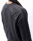 【thom/krom】 UNISEX COTTON MODAL PAINT LINE LONG SLEEVE TOP MTS907_BLACK