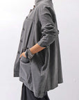 【Primordial is Primitive】 UNISEX STRETCH SHIRT BLOUSON 2026AL_GREY WASH