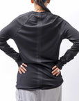 【thom/krom】 UNISEX COTTON MODAL PAINT LINE LONG SLEEVE TOP MTS907_BLACK