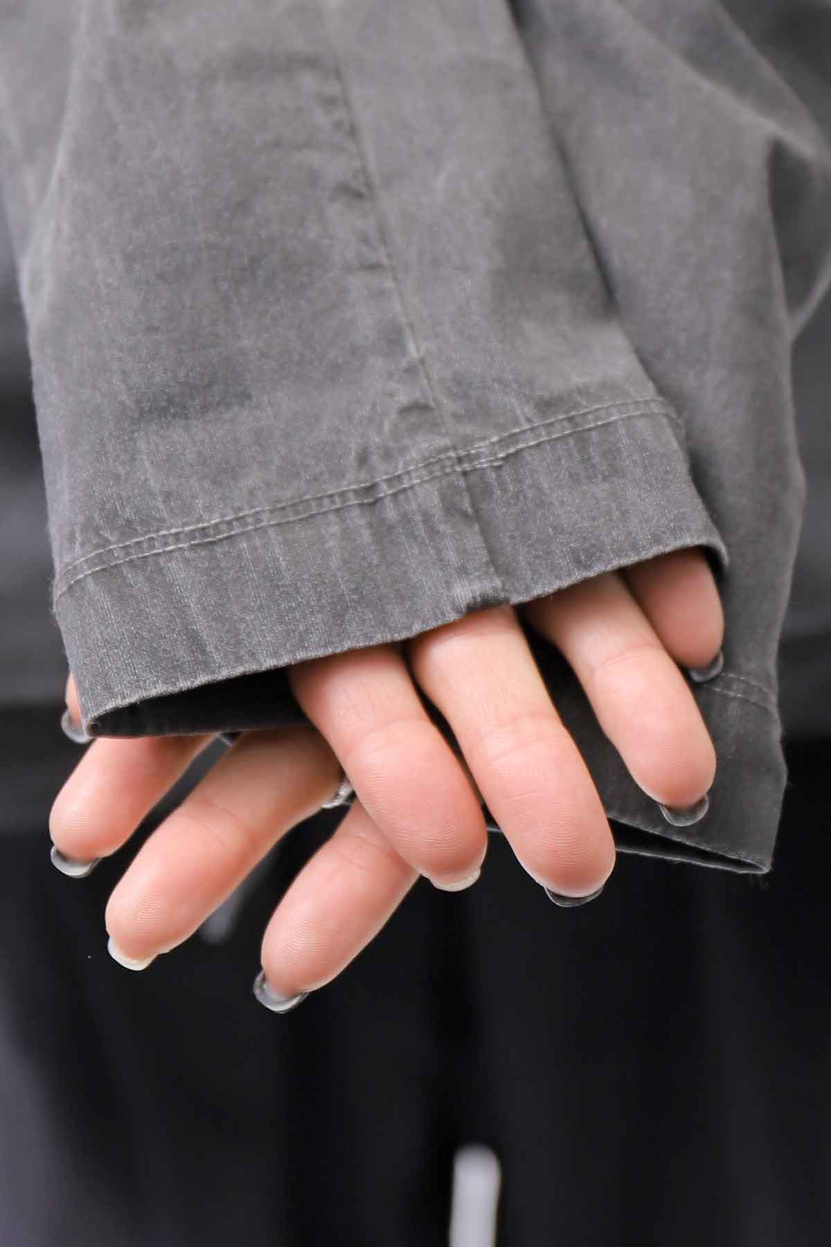 【Primordial is Primitive】 UNISEX STRETCH SHIRT BLOUSON 2026AL_GREY WASH