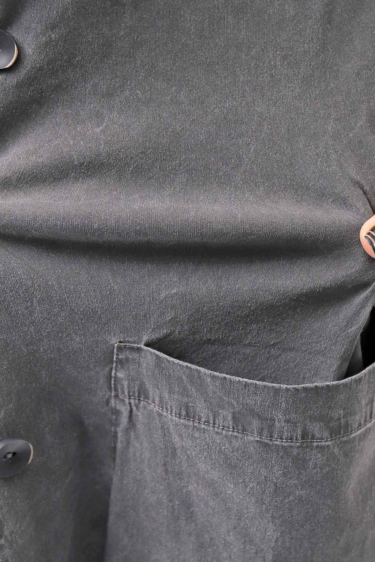 【Primordial is Primitive】 UNISEX STRETCH SHIRT BLOUSON 2026AL_GREY WASH