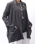 【Primordial is Primitive】 UNISEX STRETCH SHIRT BLOUSON 2026AL_BLACK