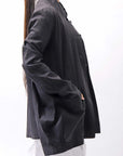 【Primordial is Primitive】 UNISEX STRETCH SHIRT BLOUSON 2026AL_BLACK