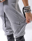【thom/krom】 UNISEX COTTON RIB PANTS MST509_USED GREY