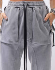 【thom/krom】 UNISEX COTTON RIB PANTS MST509_USED GREY