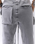 【thom/krom】 UNISEX COTTON RIB PANTS MST509_USED GREY