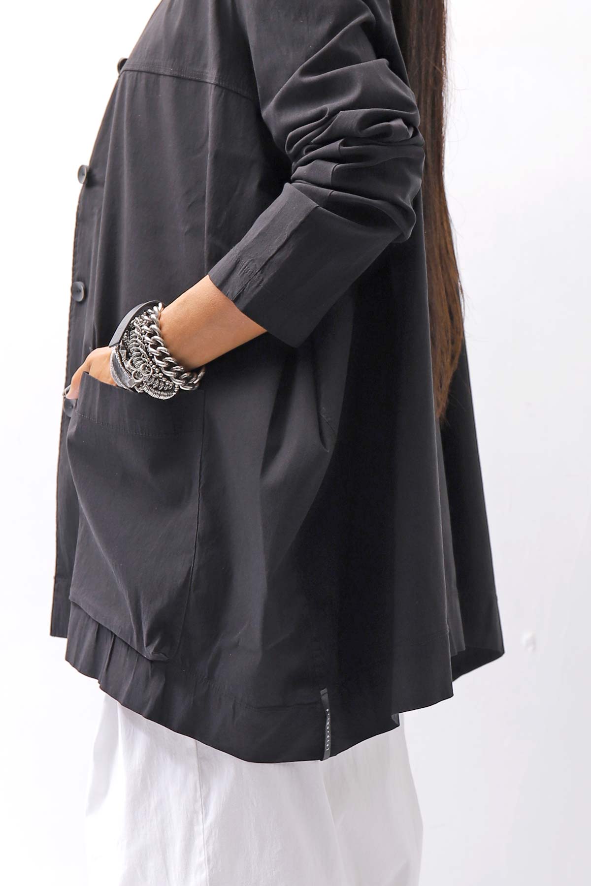 【Primordial is Primitive】 UNISEX STRETCH SHIRT BLOUSON 2026AL_BLACK