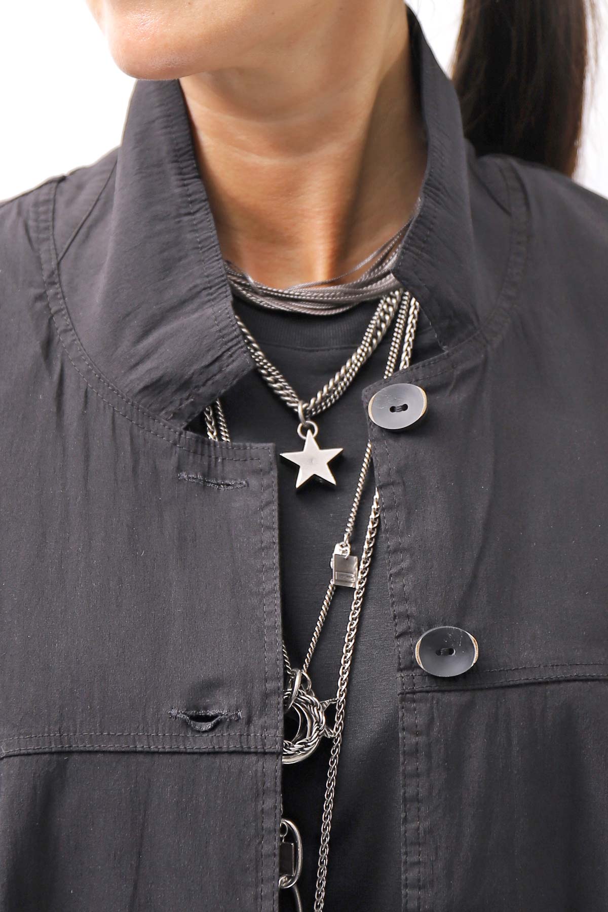 【Primordial is Primitive】 UNISEX STRETCH SHIRT BLOUSON 2026AL_BLACK