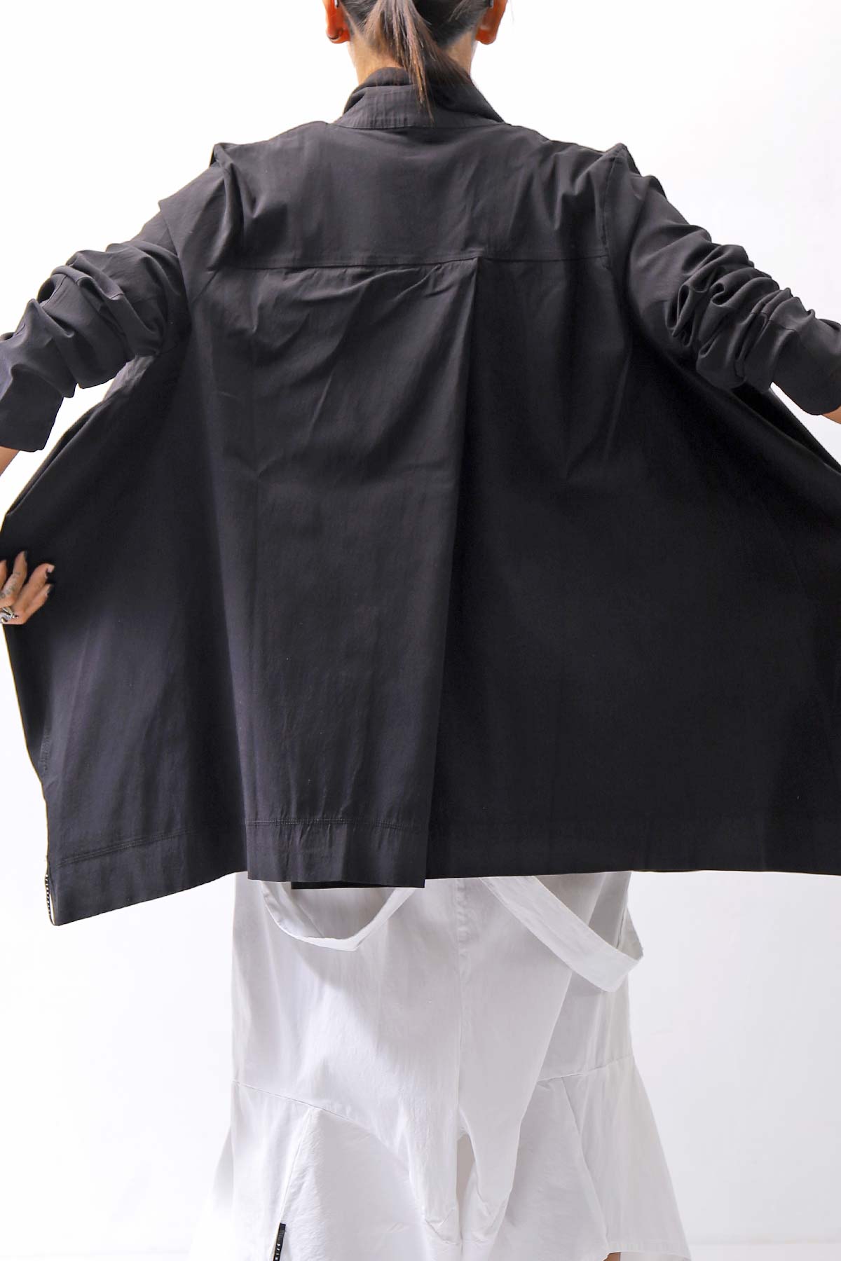【Primordial is Primitive】 UNISEX STRETCH SHIRT BLOUSON 2026AL_BLACK