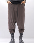 【studio b3】 UNISEX COTTON KNIT BOX SARROUEL RIBBED PANTS SHB2232_TRUFFLE