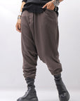 【studio b3】 UNISEX COTTON KNIT BOX SARROUEL RIBBED PANTS SHB2232_TRUFFLE