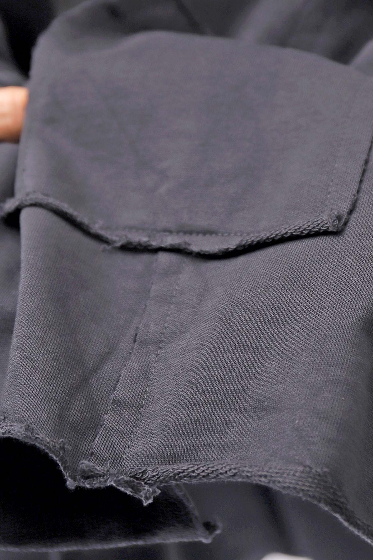 【studio b3】 UNISEX LIGHT SWEAT COTTON STOLE SHB M01_BLACK