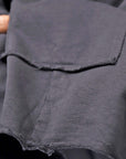 【studio b3】 UNISEX LIGHT SWEAT COTTON STOLE SHB M01_BLACK
