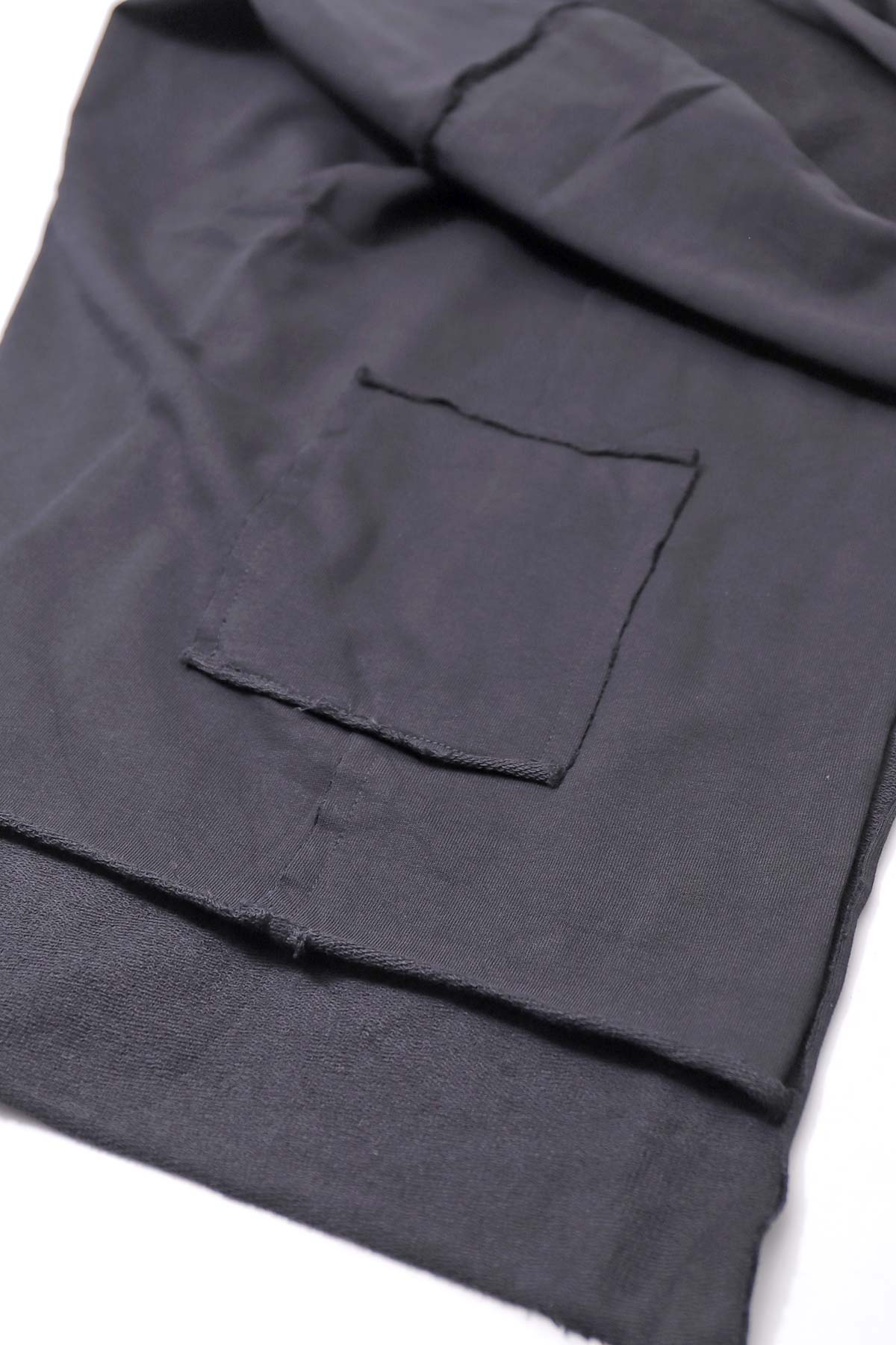 【studio b3】 UNISEX LIGHT SWEAT COTTON STOLE SHB M01_BLACK