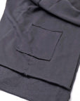 【studio b3】 UNISEX LIGHT SWEAT COTTON STOLE SHB M01_BLACK