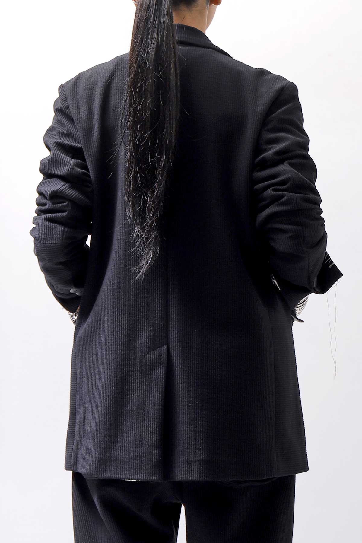 【studio b3】 UNISEX OVERSIZED COTTON CORDUROY JACKET OGB1750_BLACK