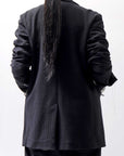 【studio b3】 UNISEX OVERSIZED COTTON CORDUROY JACKET OGB1750_BLACK