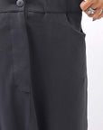 【studio b3】 UNISEX COTTON KNIT BOX SARROUEL RIBBED PANTS SHB2232_BLACK