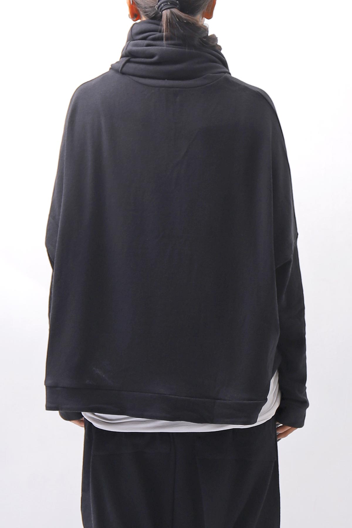 【studio b3】 UNISEX COTTON KNIT TOP &amp; SNOOD SET SHB2268_BLACK