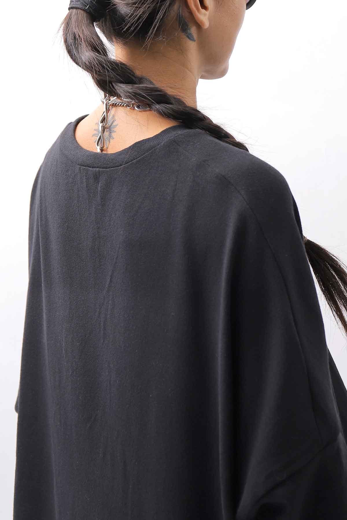 【studio b3】 UNISEX COTTON KNIT TOP &amp; SNOOD SET SHB2268_BLACK