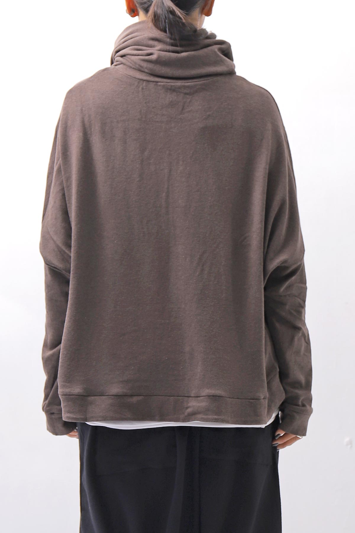 【studio b3】 UNISEX COTTON KNIT TOP &amp; SNOOD SET SHB2268_TRUFFLE