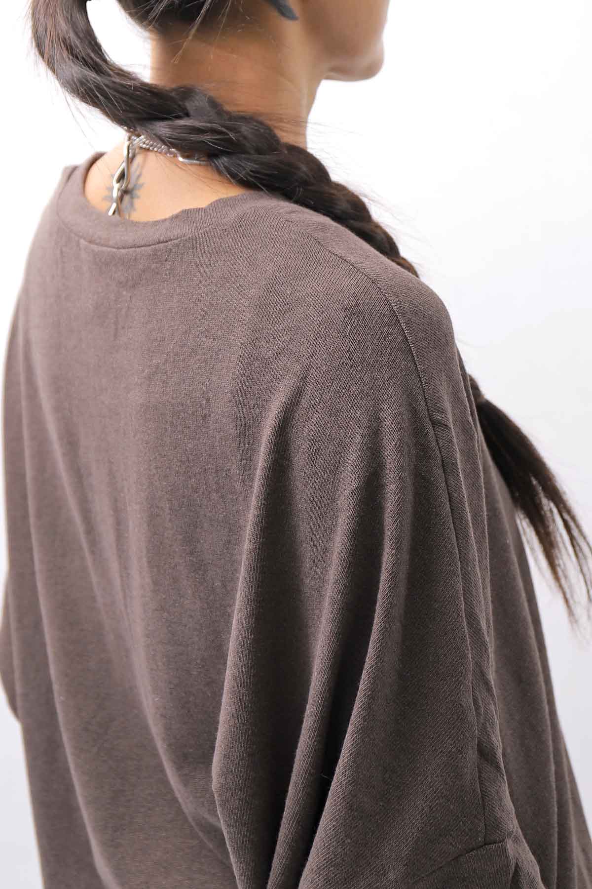 【studio b3】 UNISEX COTTON KNIT TOP &amp; SNOOD SET SHB2268_TRUFFLE