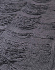 【RUNDHOLZ】 GRUNGE FRINGE SILK KNIT STOLE_BLACK