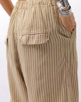 【RUNDHOLZ】 VINTAGE-DYED STRIPED WIDE PANTS_CLAY CLOUD STRIPE