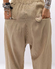 【RUNDHOLZ】 VINTAGE-DYED STRIPED WIDE PANTS_CLAY CLOUD STRIPE
